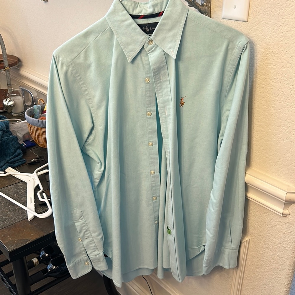 Men’s Light Blue Ralph Lauren Dress Shirt